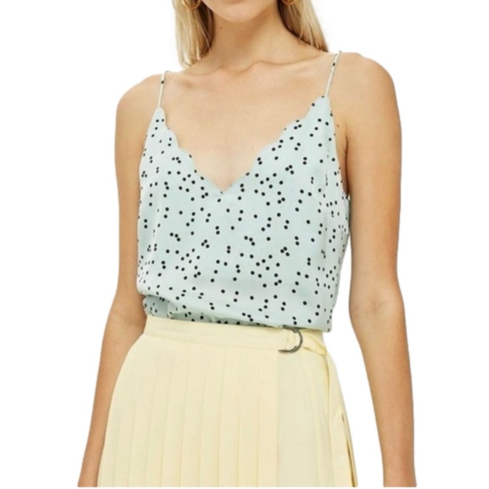 NWOT Topshop Scallop Trim Cami Top